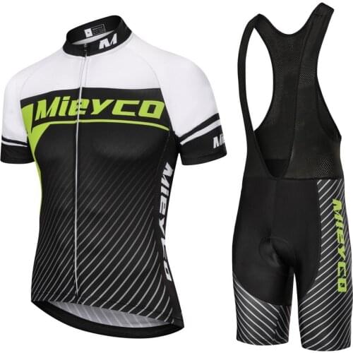 Mieyco Mens Summer Cycling Clothing Anti-Sweat Jersey And Short Bib Set Wonderful Design Of Mounatain Bike Clothing Sports Sets