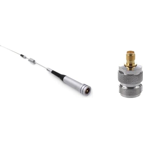 N Female Jack to SMA Female Plug Straight RF Connector Adapter & Diamond SG-M507 144/430MHz Car Antenna