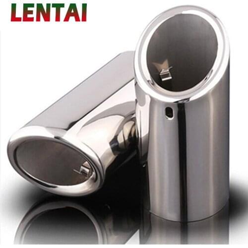 Exhaust Muffler Tip End Pipe Stainless Steel For 2012 2013 2014 Volkswagen VW jetta MK6 1.4t 2.0tdi skoda Octavia golf 6 golf 7