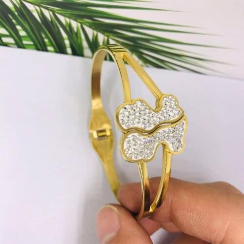 New Classic Jewelry Bracelet Limited Edition Gold Color Bracelet For Women Bangles Zircon Crystal Jewelry Memorial Accessories