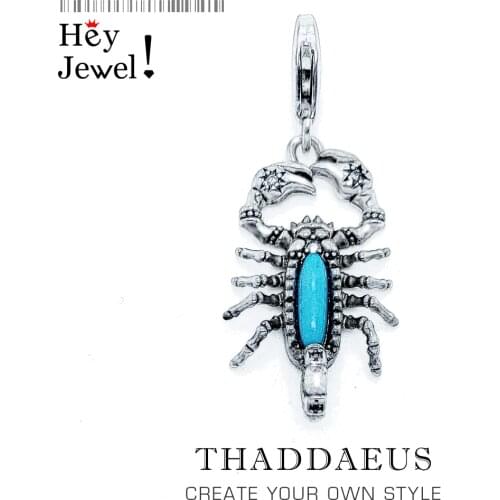 Scorpion Charms Pendant Europe Jewelry Accessories 925 Sterling Silver Jewelry Freedom Protective Instinct Gift For Women Men