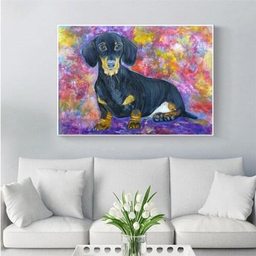 Full Square/Round 5D DIY Diamond Painting Animal dog Rhinestones Mosaic 3D Diamond Embroidery Sale wall home decoration FG1752