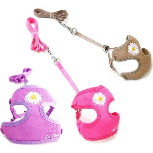 Pet Cat Harness Leash Adjustable Cat Harness Breakaway Strap Collar with Rope Leads for Kitten Puppy Small Dogs Walking