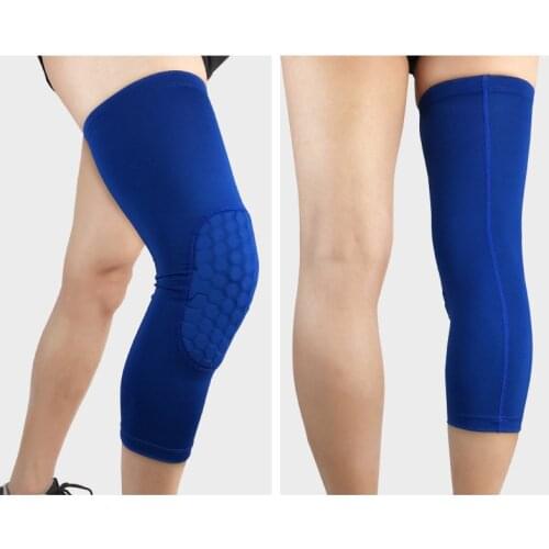 Antislip Basketball Leg Knee Guard Pad Long Sleeve Protector Gear Sports Injury Protect Honeycomb Pad Crashproof Knee Pads Hot
