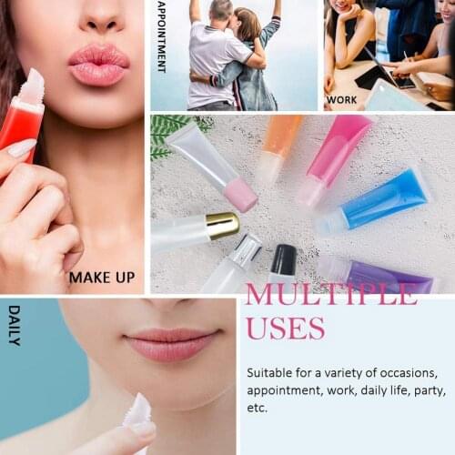DIY Lip Glaze Hose Empty Lipstick Tube Lipstick Hose Makeup Squeeze Transparent Lip Gloss Container