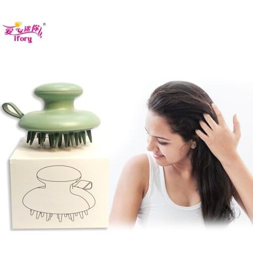 Silicone Massage Comb Hair Brush Head Body Scalp Massage Brush Hair Washing Comb Shower Brush Bath Spa Slimming Massage Brush