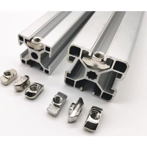 Aluminum profile Special European Standard T-nut 20/30/40/45 nut hammer head ship shape V-slot drop in tee nut*100 pcs