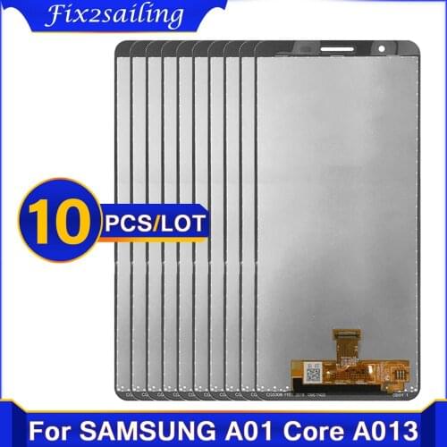 10 Pcs For Samsung galaxy A01 core LCD SM-A013G A013F A013G A013M/DS A013 LCD Display Touch Screen Digitizer Assembly 100% Test