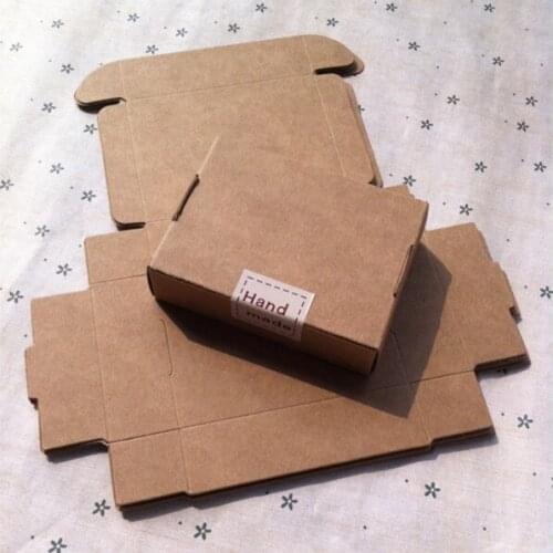 11*6*2cm 30Pcs/Lot Anniversary Wedding Birthday Party Cardboard Boxes For Mini Gift Kraft Paper Package Boxes