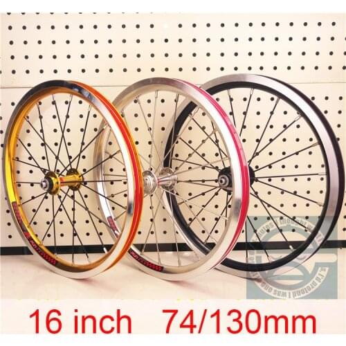 16 inch bike wheel 305 bicycle wheels for folding bike 74mm 130mm 20h 28h for 8 9 10 speed