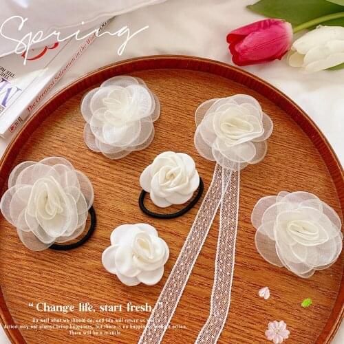 2021 New French Style Simple Camellia Brooch Bobby Pin Topknot Simple Elegant Camellia Brooch Movie Pins Jewelry Wholesale