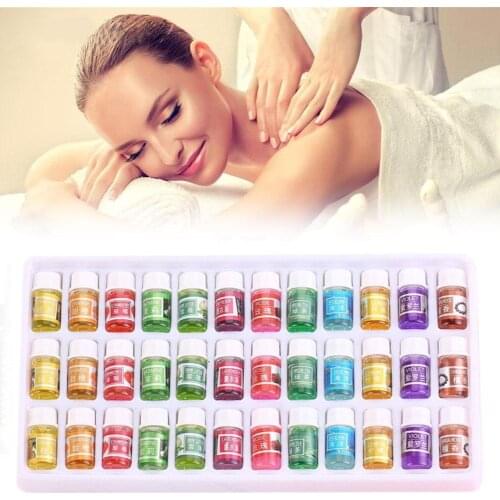 36pcs 3ML Aroma Essential Oil Set Organic Water Soluble Essences Fragrance Natural For Humidifier Sweet Refill Aromatherapy C1Q6