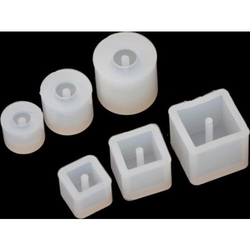 6pcs Silicone DIY Beads Mold Bracelet Earring Pendant Jewelry Making Resin Mould