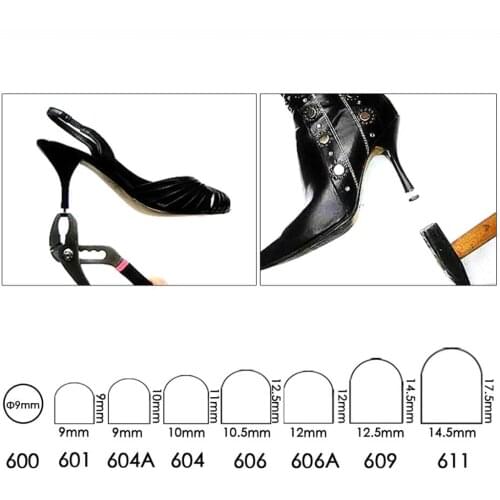 6/pack High Heel Tips Taps Stiletto Dowels Shoe Repair Replacement Supplies