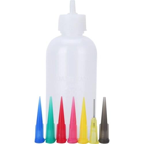 Jam Painting Squeeze Bottle with Nozzles Novelty Kitchen Ketchup Honey Storage Organizer DIY Frosting Sauce Cake Decorating Tool