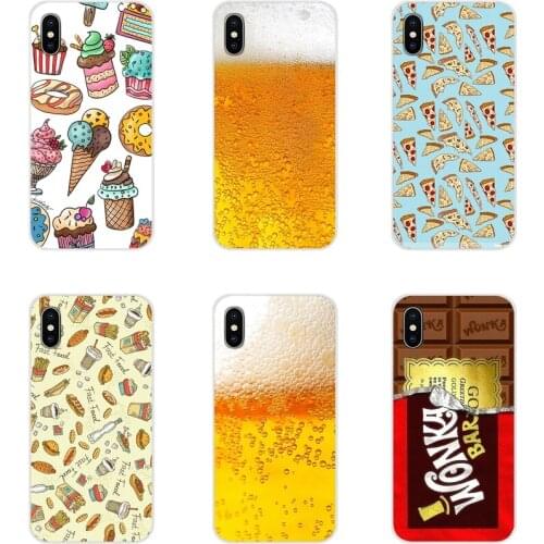 Mobile Phone Bag Case For Samsung A10 A30 A40 A50 A60 A70 M30 Galaxy Note 2 3 4 5 8 9 10 PLUS Food Dessert Chocolate beer cheese