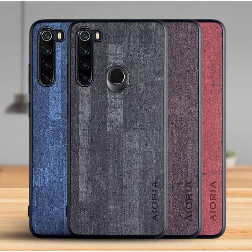 Case for Xiaomi Redmi Note 8T 8 Pro Funda Luxury Vintage Bark pattern Leather Phone Cover for xiaomi redmi note 8t case Coque