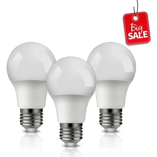 3PCS A60 9w E27 3000K Energy Saving Lamp For Home Office Interior Decoration