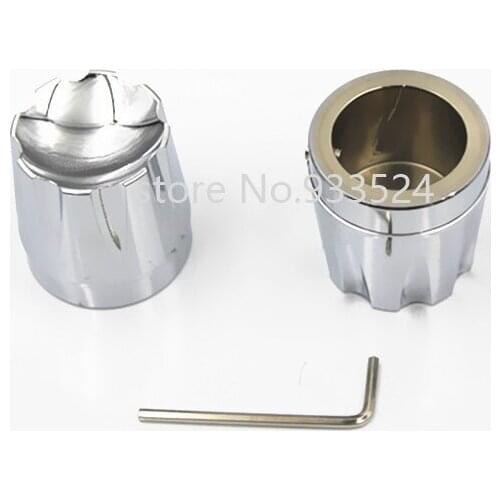 Chrome 29mm CNC Excalibur Front Axle Nut Cover Bolt For Harley Dyna FLHX FLHR Touring