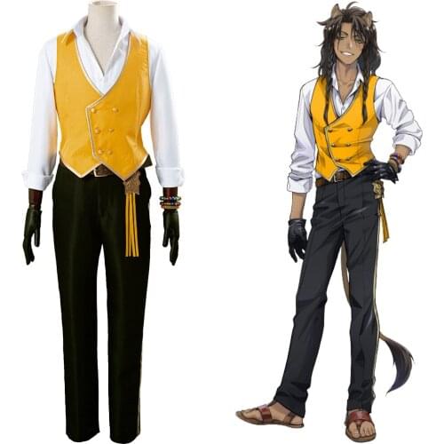 Twisted-Wonderland Leona Kingscholar Cosplay Costume Men Uniform Outfit Halloween Carnival Costume Fancy Dress