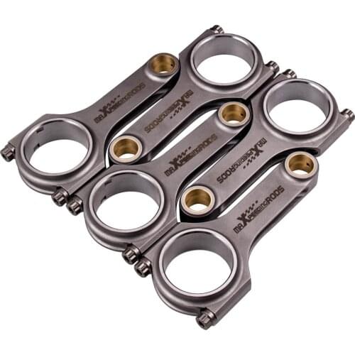 MaXpeedingrods Forged 4340 143mm Connecting Rod for Volvo S60 R 2.5L 600-800HP Conrod Con Rod Bielle Pleuel + ARP 2000 Bolts
