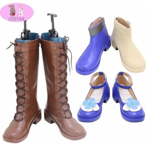 Uma musume Pretty Derby Nice Nature Akikawa Yayoi Super Creek Cosplay Shoes Boots Halloween Christmas Shoes