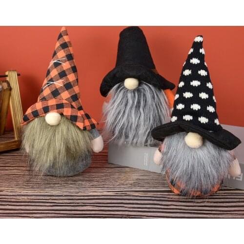1Pc Halloween Faceless Doll Creative Gnome Dwarf Doll Ornament Halloween Christmas Party Home Decoration Festival Home DIY Decor
