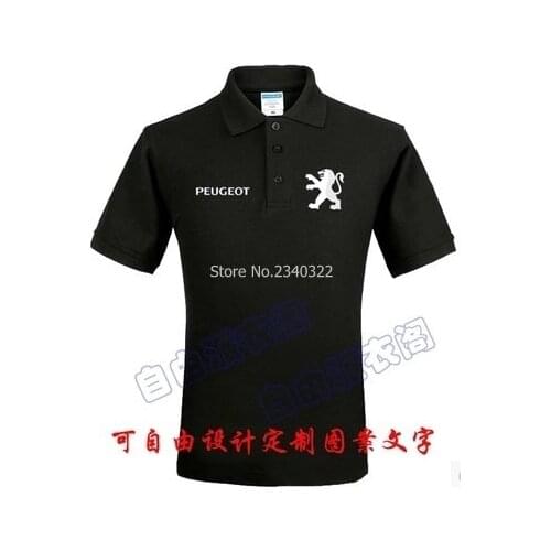 Summer marked 4s shop tooling customer Peugeot polo shirt cotton clothes for men and women