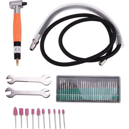 M 90 Degree Angle Air Die Grinder Mini Grinder Pneumatic Polisher Tool Set Abrasive Tool For Metal Polishing