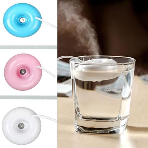 Mini Portable Donuts USB Air Humidifier Purifier Aroma Diffuser Steam For Home Office