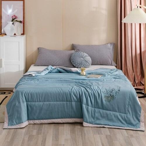 Soft Sanding Summer Air Conditioning Quilt Chinese mugwort Mosquito repellentOffice Nap Blanket Twin King Size Duvet Queen
