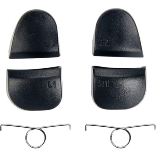 Y1AE L1 R1 L2 R2 Trigger Buttons Kit with 2x Springs/Brackets/Shafts Gamepad Repalcement Repair Part Compatible withPS5