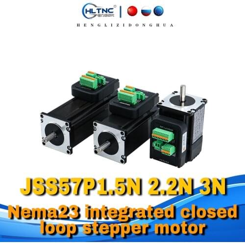 Nema23 closed loop JSS57P1.5N/2.2N/3N integrated closed loop stepper motor can replace iss57-36-20 integrated closed loop RS485