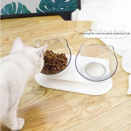 Non-Slip Double Cat Bowl Dog Bowl With Stand Pet Feeding Cat Water Bowl For Cats Food Pet Bowls For Dogs Feeder Product Supplies