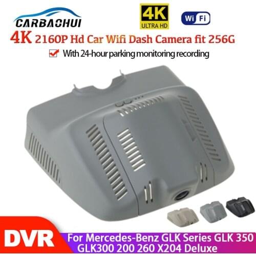 New! 4K 2160P Wifi Hidden Car DVR Dash Cam Camera Video Recorder For Mercedes-Benz GLK Series GLK 350 GLK300 200 260 X204 Deluxe