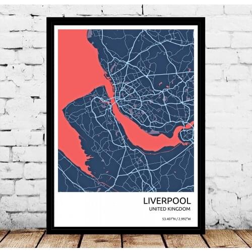 UK England City Liverpool Poster