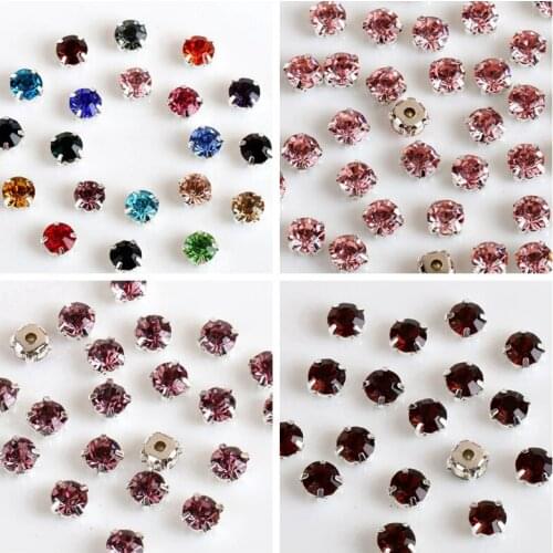 Sew On Rhinestone Claw Rhinestone Sew Flat Back Rhinestones Crystal Jewelry Set Handmade Craft Artwork Cloth DIY Decor Accessory