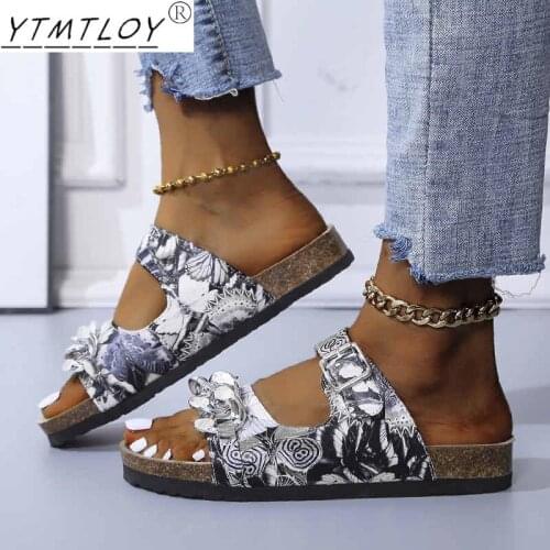 2022 Summer Womens Sandals Fashion Leopard Print Platform Fish Mouth Open-toe Slippers Ladies Outdoor Comfortable Sandals