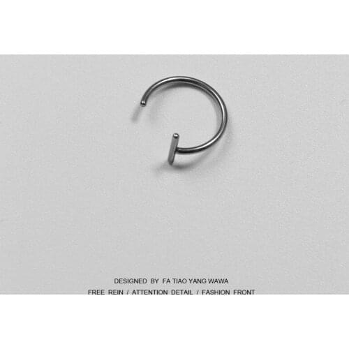 Titanium steel false lip ring lip clip nose nail lip nail