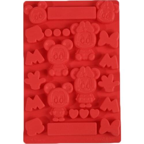 Moldes De Silicone Rendas Para Bolo cartoon mouse silicone chocolate mould Animated cartoon soap cake mold ice cube tray