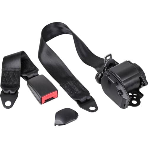 Universal Black gray beige 3 Point Retractable emerrgency-locking Seat belt Adjustable seat Belt for Auto Car Safety Accessories