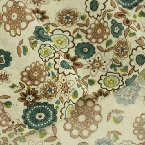 100% Cotton Fabrics Home Textile Floral Design Clothing Doll Scrapbooking Cloth Plain SewingCloths for Dolls DIY CM Patchwork