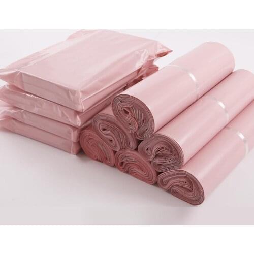 100Pcs Pink Opaque Courier Mailing Packing Bags Thicken Storage Waterproof Bags PE Material Envelope Mailer Postal Mailing