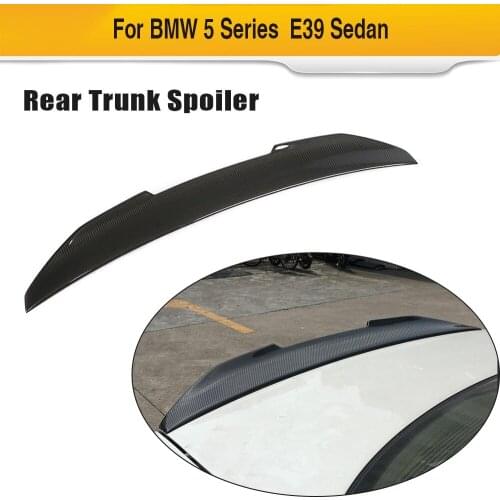 Car Rear Trunk Wing Spoiler for BMW 5 Series E39 1996 - 2003 Carbon Fiber Rear Wing Spoiler Boot Lid