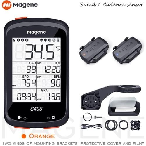Magene C406 Lite New GPS Bike Computer Wireless Smart Speedometer Sync Speed Sensor MTB Road Waterproof Bicycle Monito Data Map