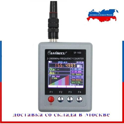 Frequency Counter Anysecu SF-103 2MHz-2800MHz CTCSS/DCS portable SF103 Frequency Counter For DMR & Analog Two Way Radio