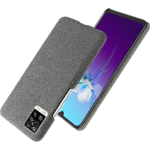 Slim Cloth Texture Cover For Vivo V20 Case Fabric Ultrathin Antiskid Capa For Vivo V20 V 20 Pro Case Vivo V20Pro V 20 SE 2020