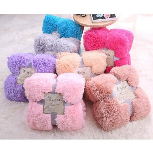 Baby kids Warm Fleece Blankets Sofa Bed Double Coral Plush Thicken Blanket Crystal Mink Fur Newborn Photography Props Blanket