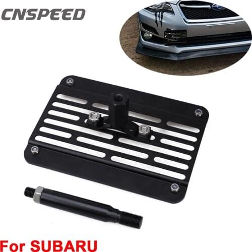 For Subaru WRX STI 2015-up Scion FR-S 2013-up Front Bumper Tow Hook License Plate Frame Holder Relocator Mounting Bracket New