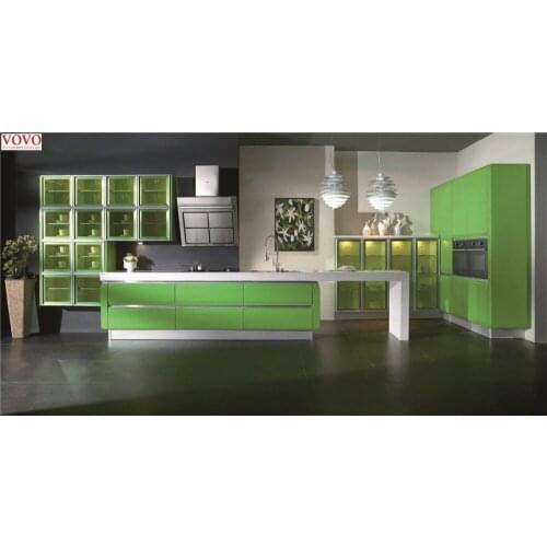 Affordable modern high gloss kitchen cabinets